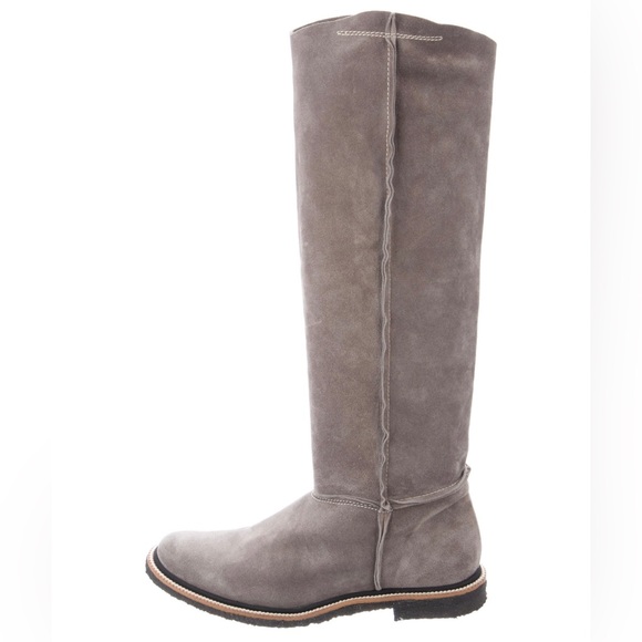 Dusica Sacks Suede Riding Boots,Grey, SZ 7.5 - Picture 3 of 5
